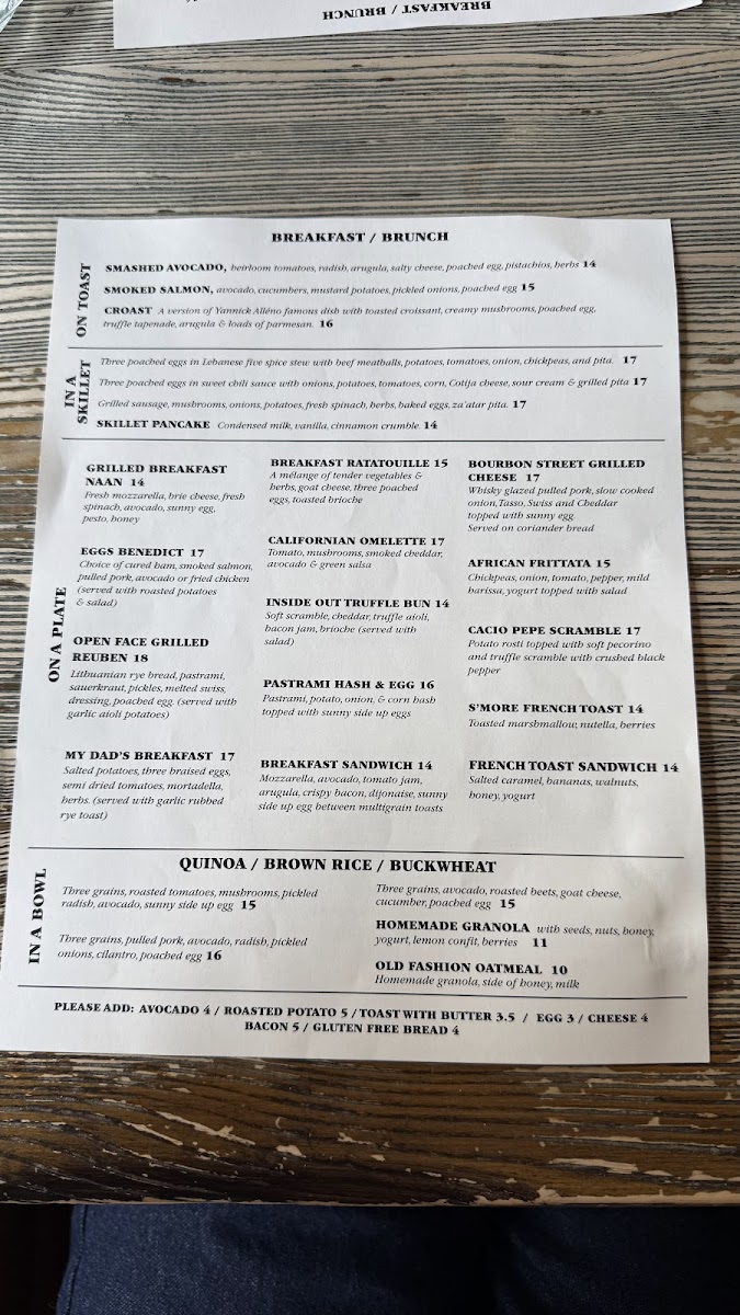 Menu The Common-3