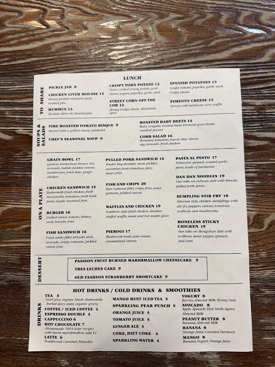 Menu The Common-5