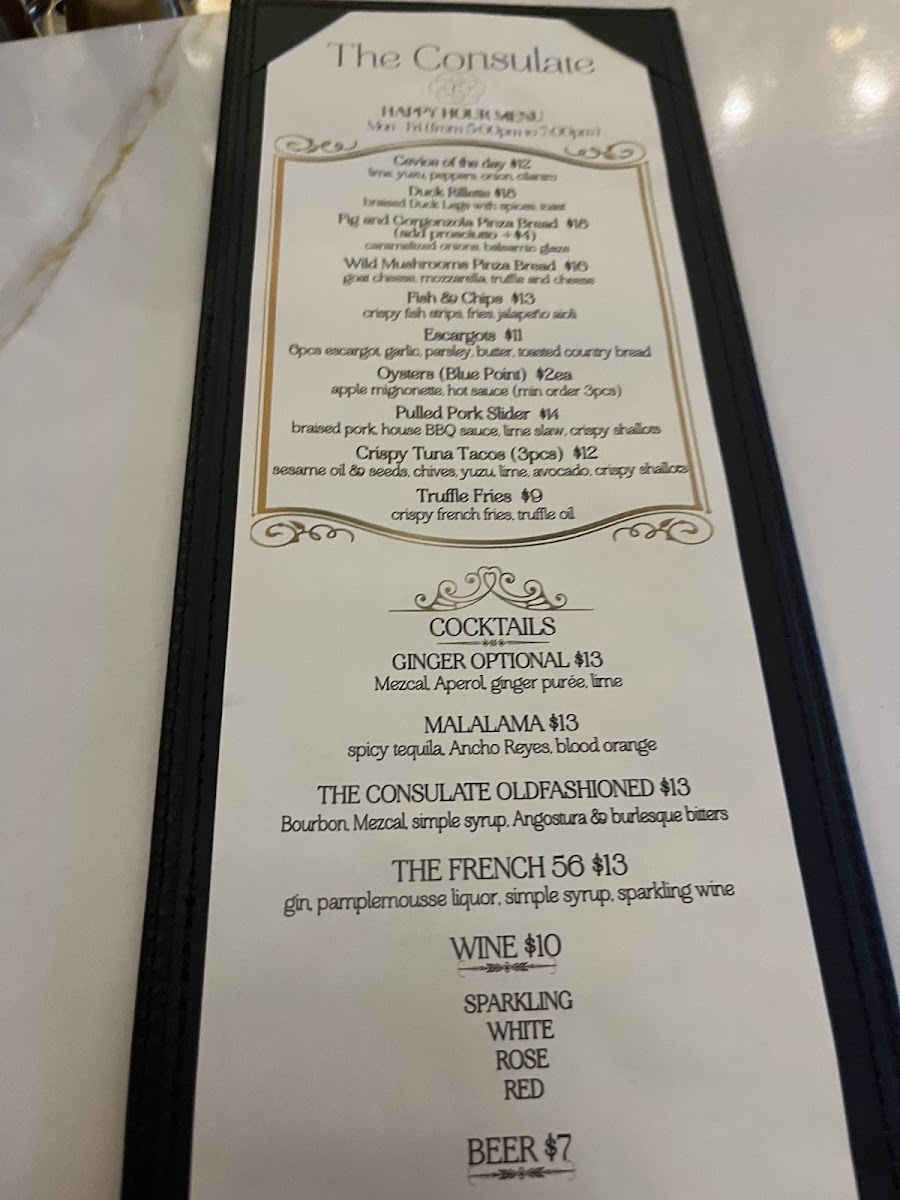 Menu The Consulate Midtown-8