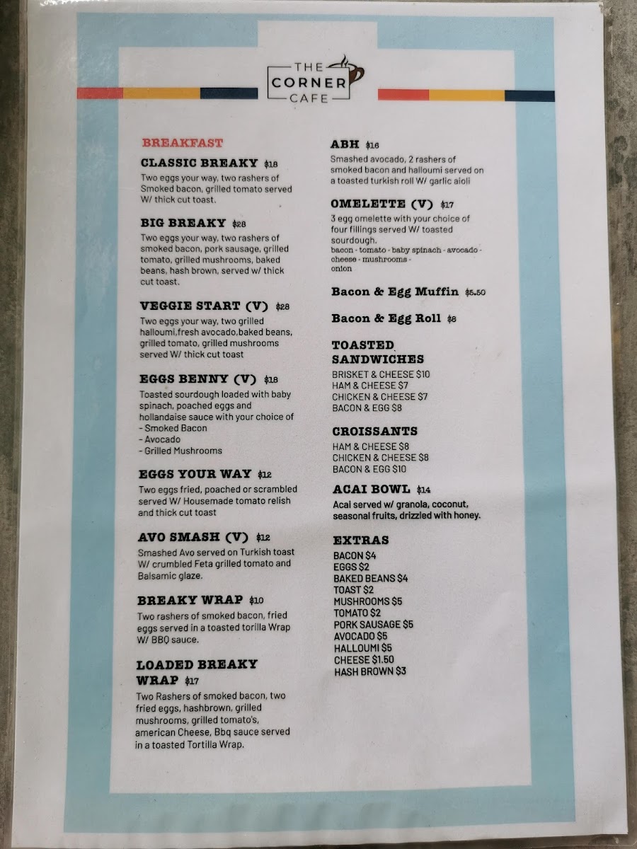 Menu The Corner Cafe- Home Of Phat Foods-4