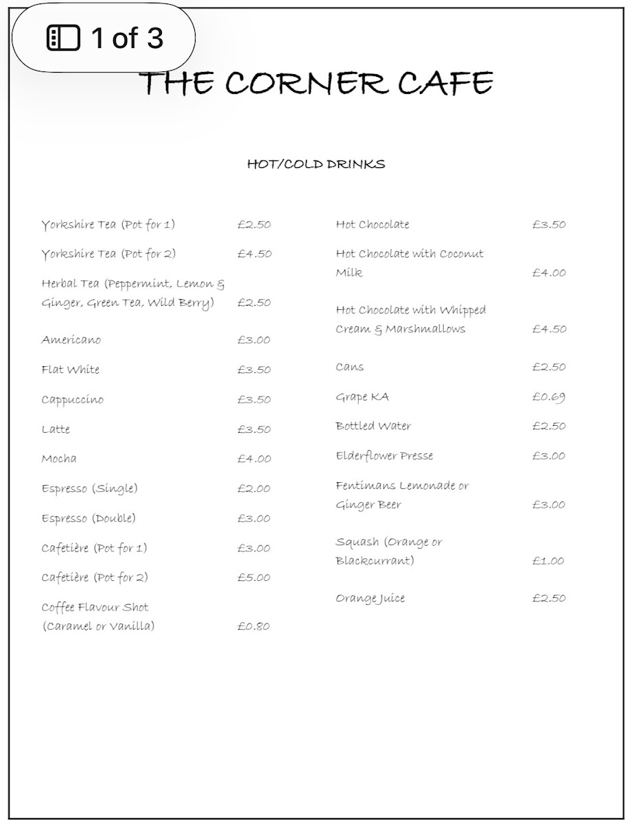 Menu The Corner Cafè-3