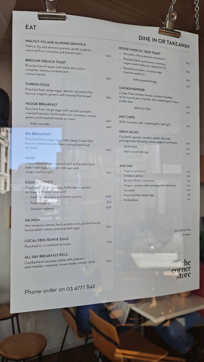 Menu The Corner Store Cafe-7