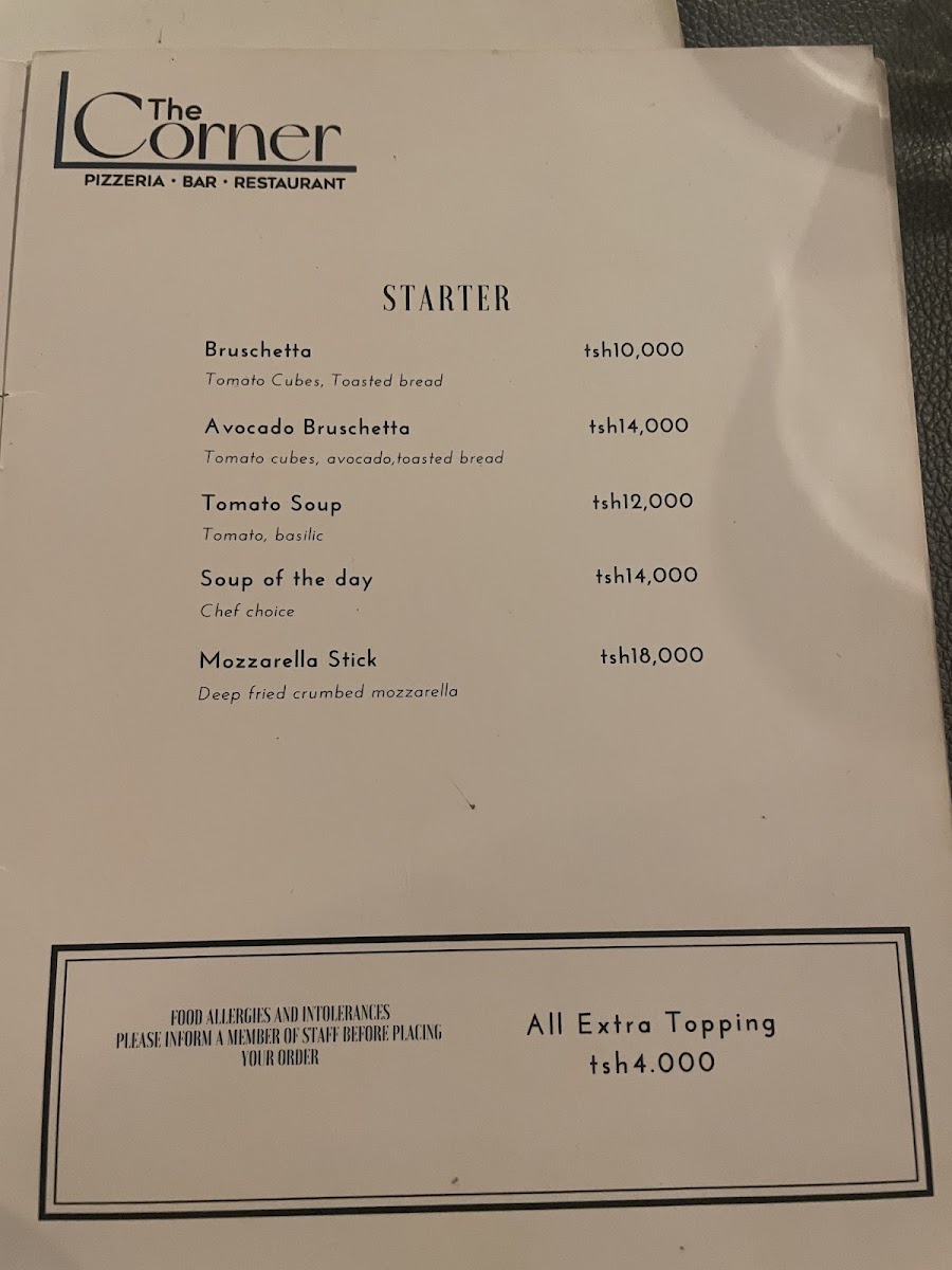 Menu The Corner-6