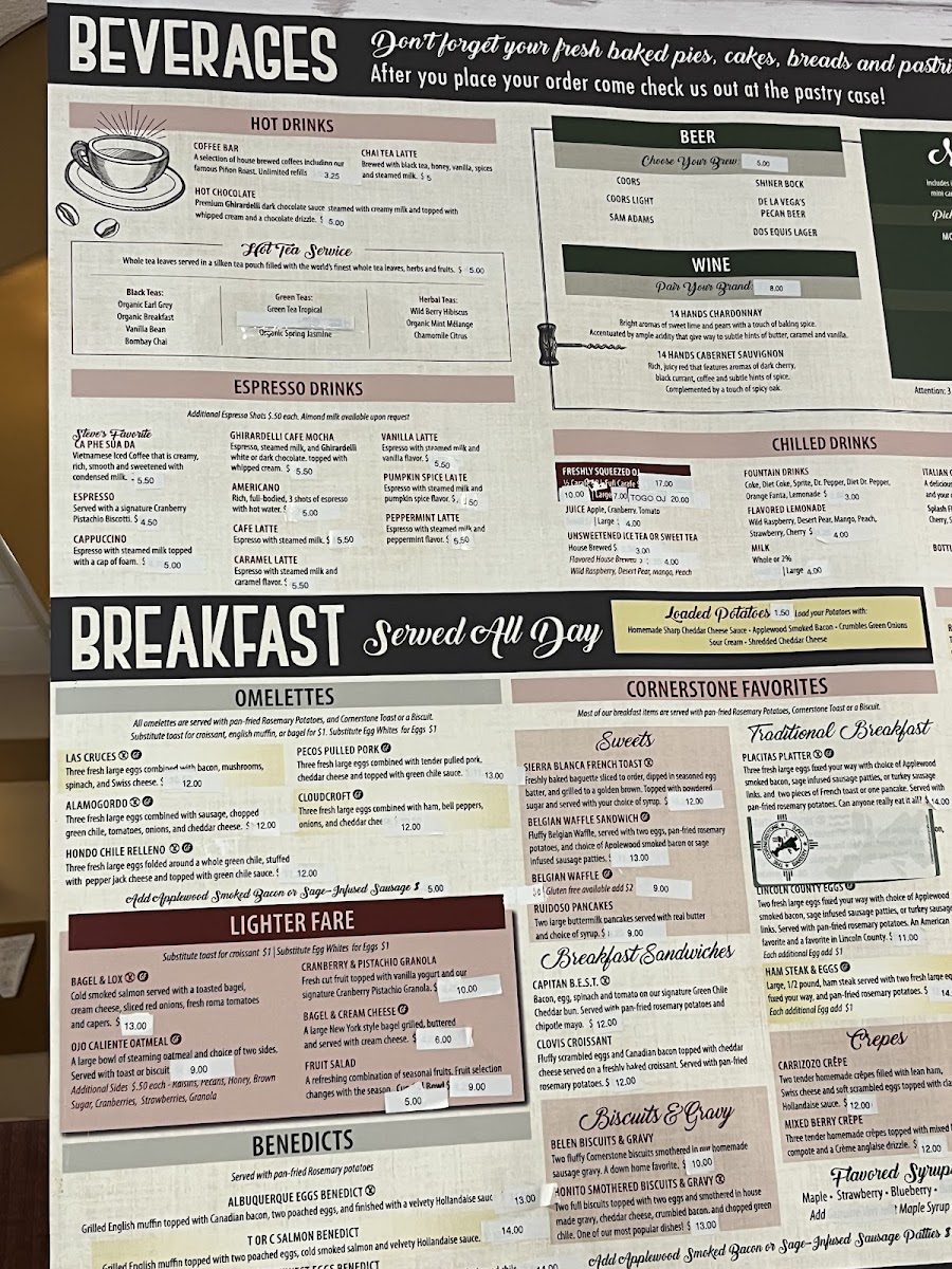 Menu The Cornerstone Bakery & Cafe-5