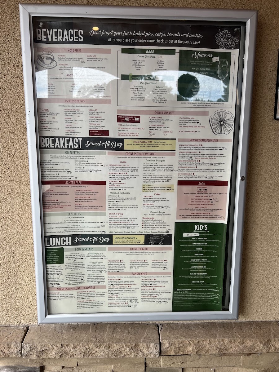 Menu The Cornerstone Bakery & Cafe-6