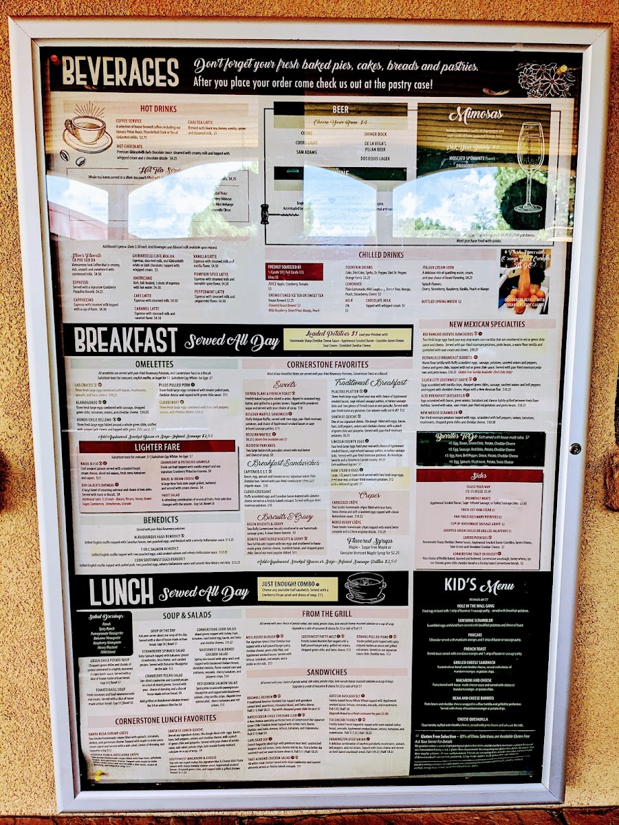 Menu The Cornerstone Bakery & Cafe-9