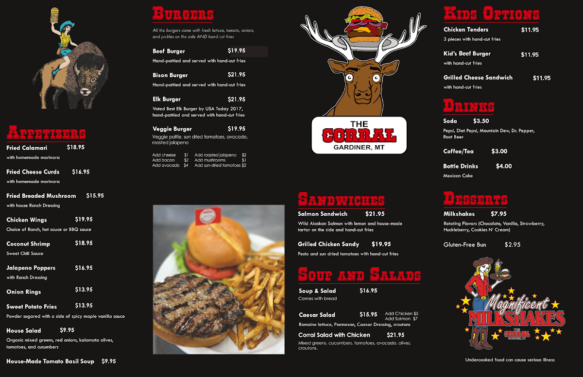 Menu The Corral-2