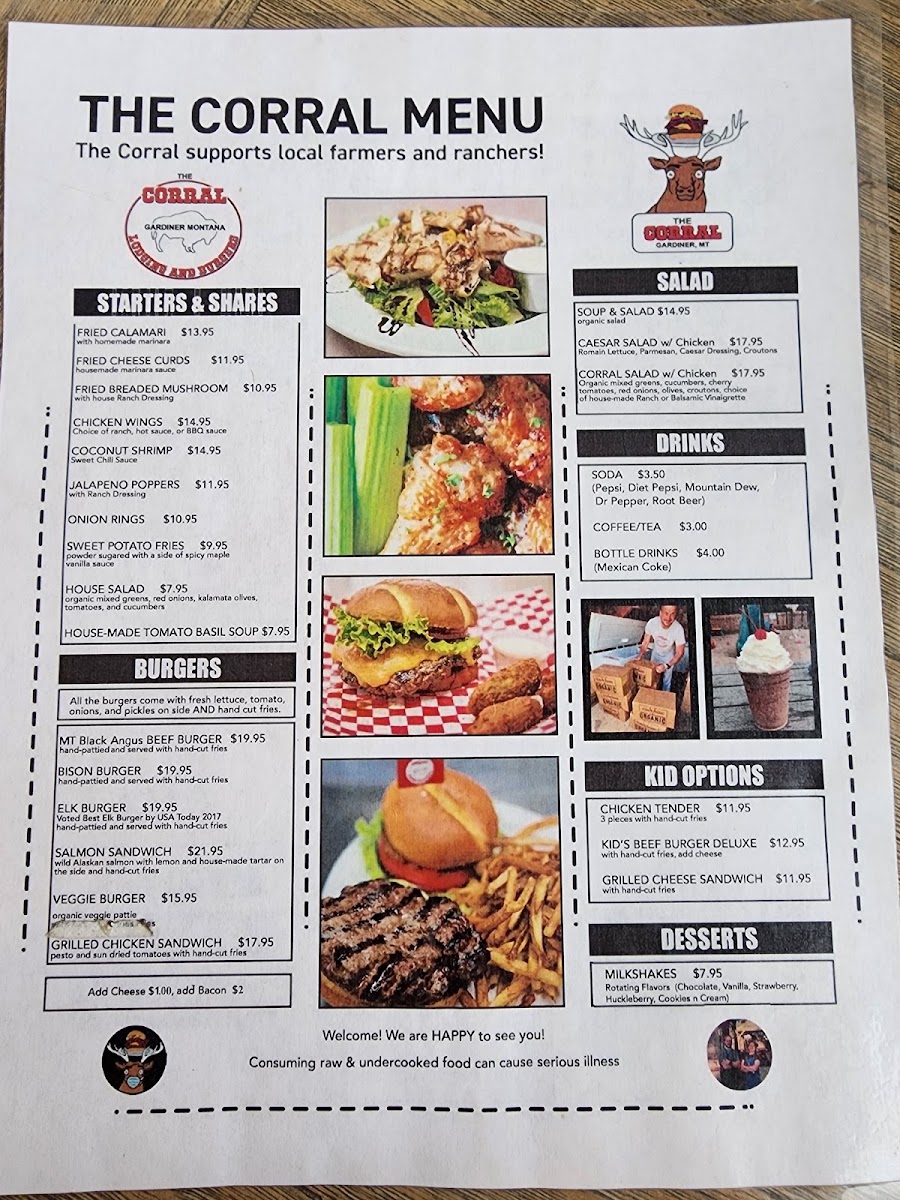 Menu The Corral-3