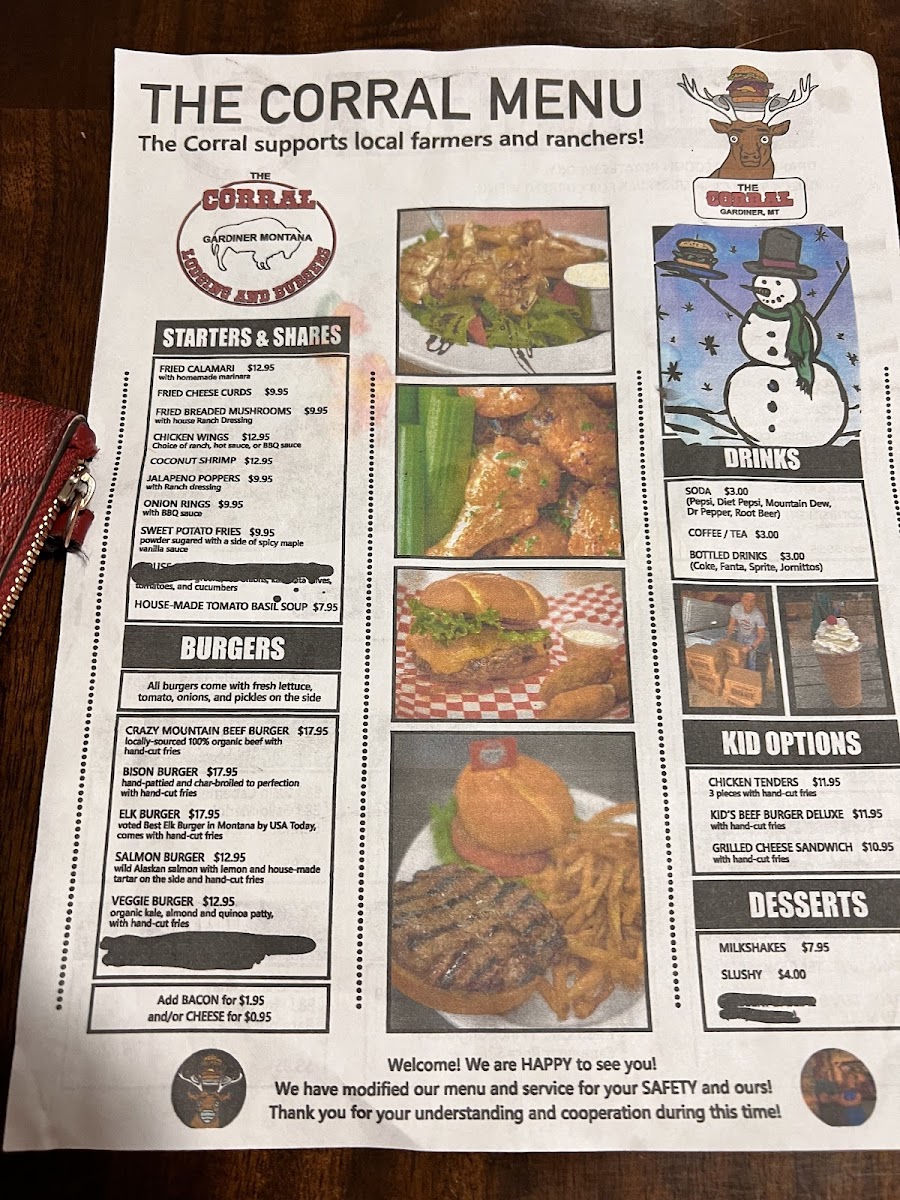 Menu The Corral-5