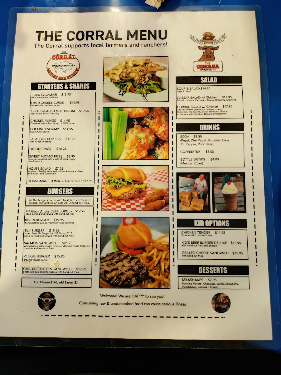 Menu The Corral-7