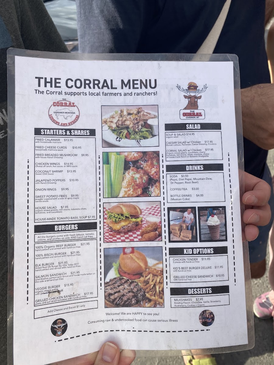 Menu The Corral-8