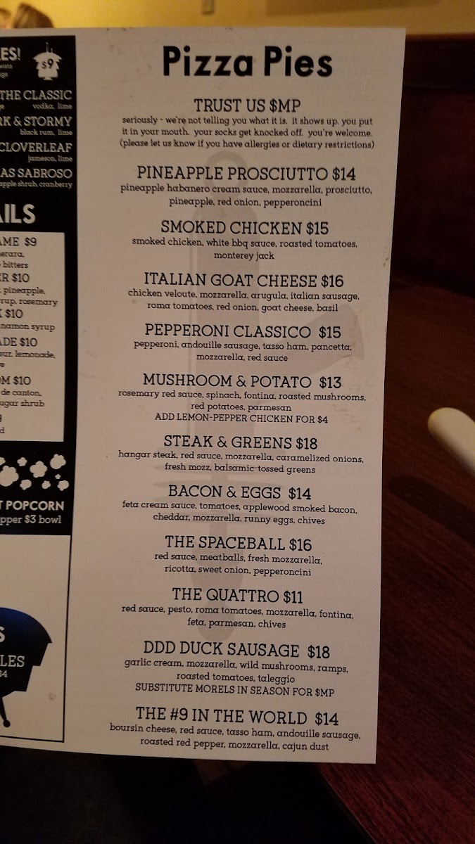 Menu The Cosmos-9