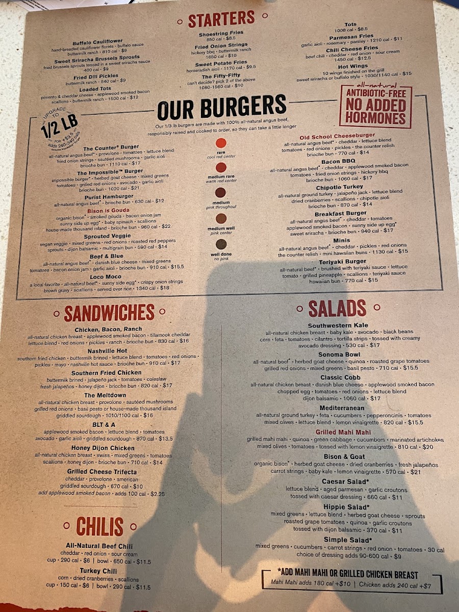 Menu The Counter-1