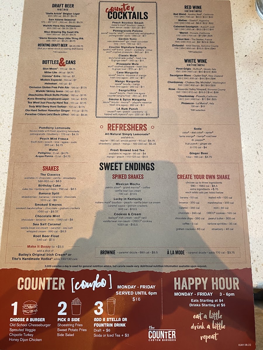 Menu The Counter-3