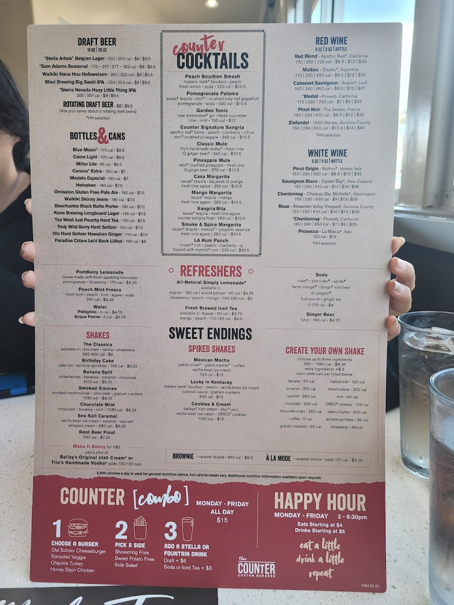 Menu The Counter-4