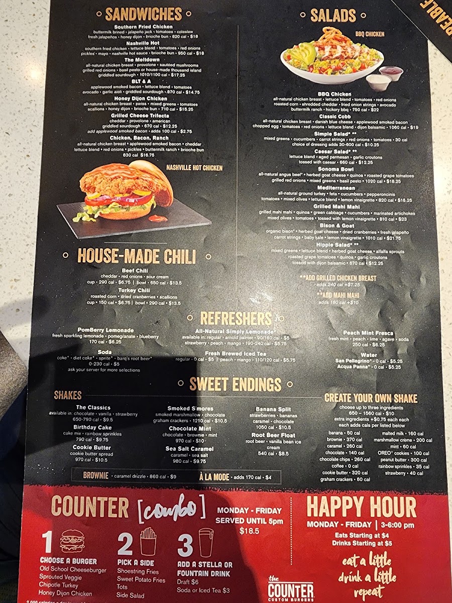 Menu The Counter-5