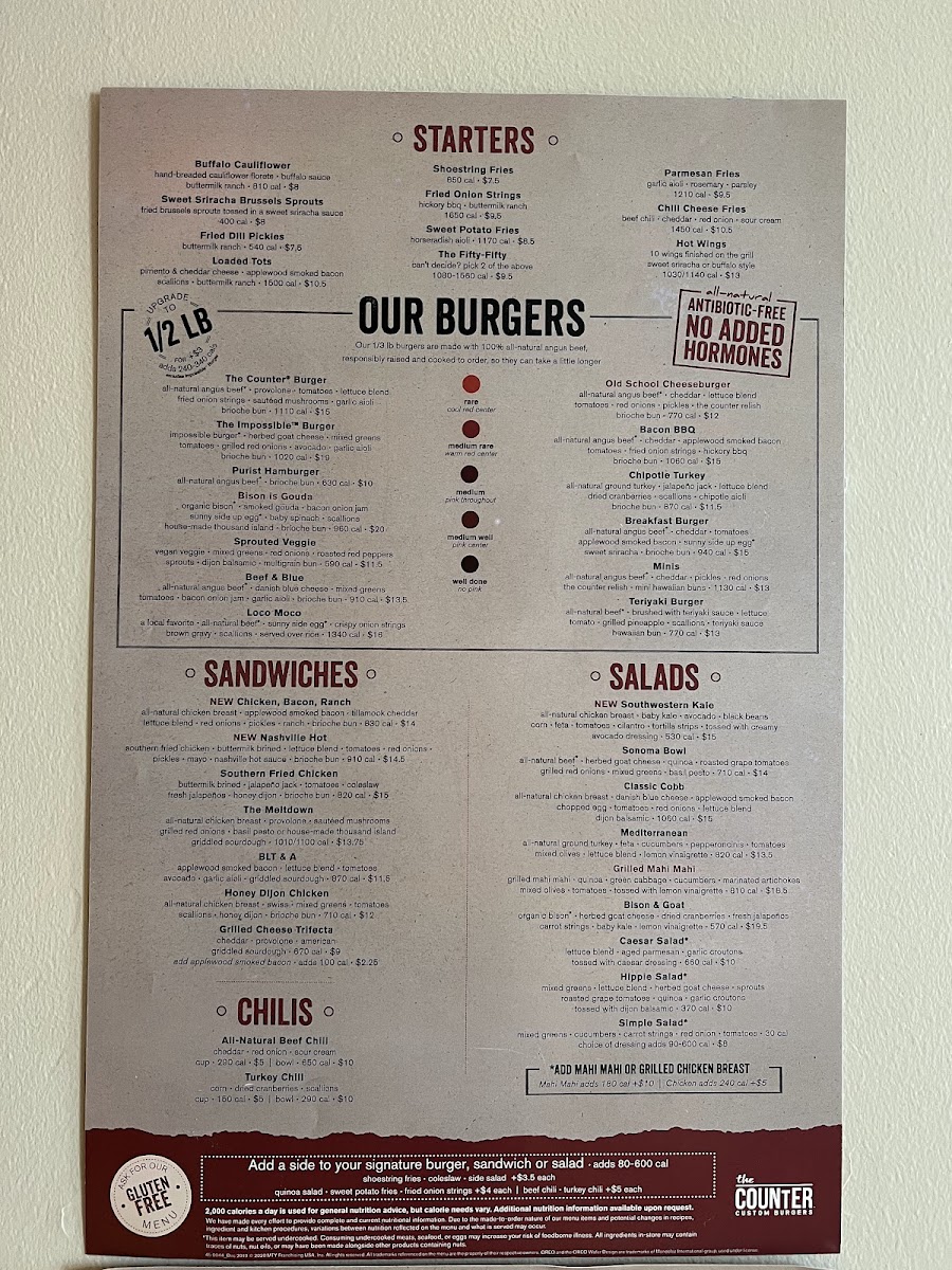 Menu The Counter-6