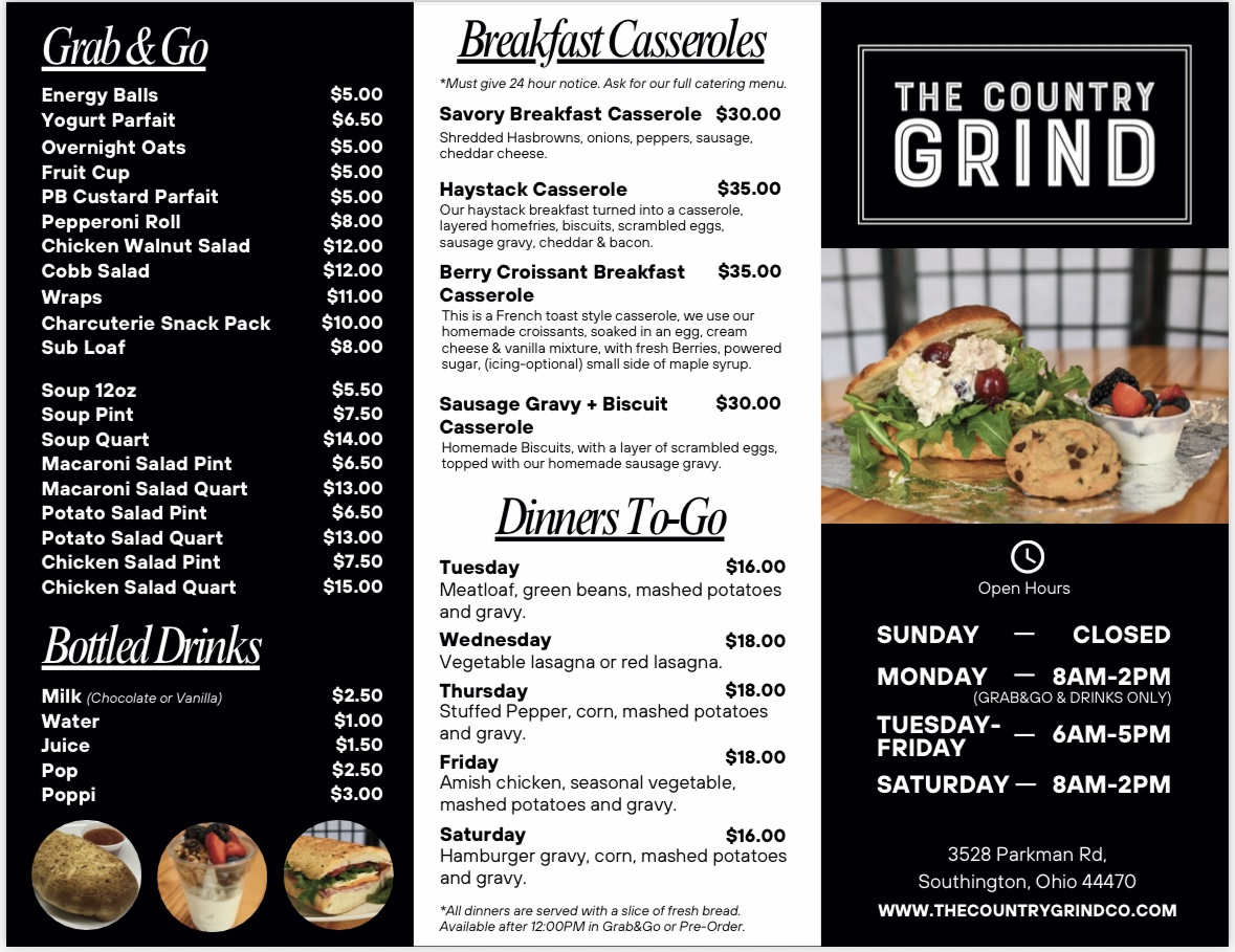 Menu The Country Grind-1