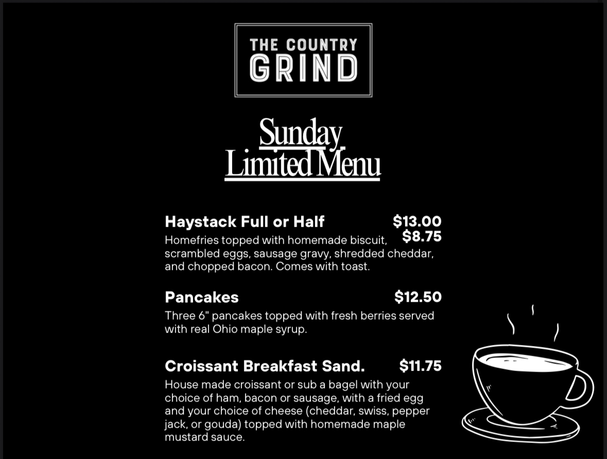 Menu The Country Grind-5
