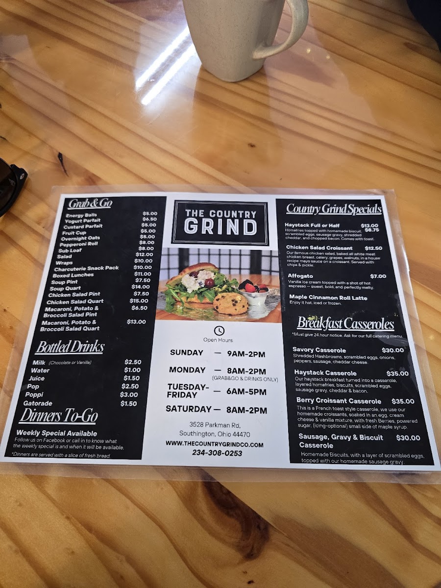 Menu The Country Grind-7
