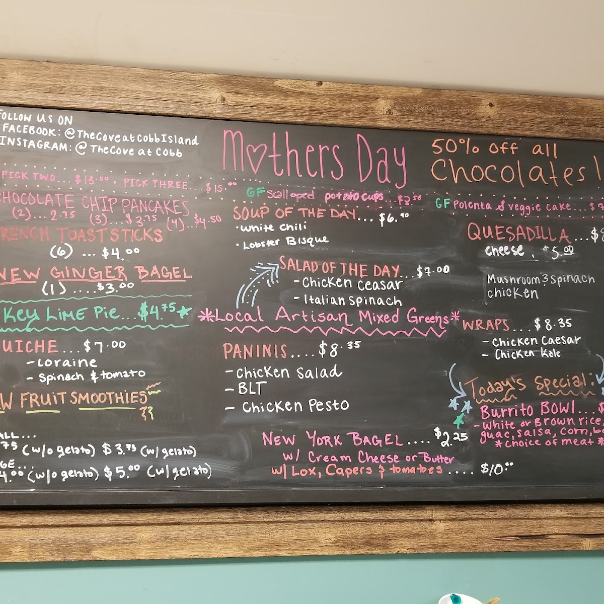 Menu The Cove At Cobb Island-4