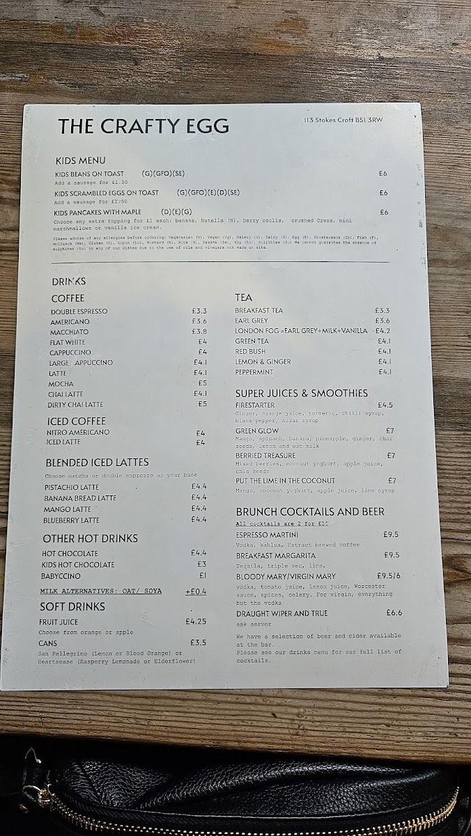 Menu The Crafty Egg-9