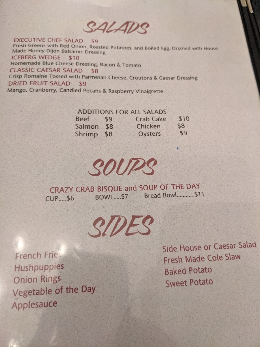 Menu The Crazy Crab-5