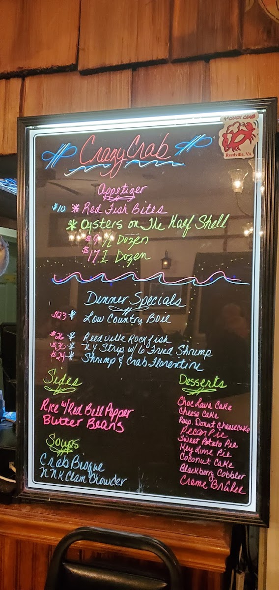 Menu The Crazy Crab-8
