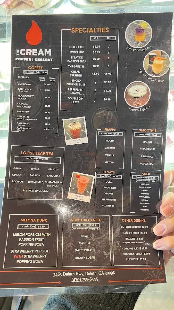 Menu The Cream-4