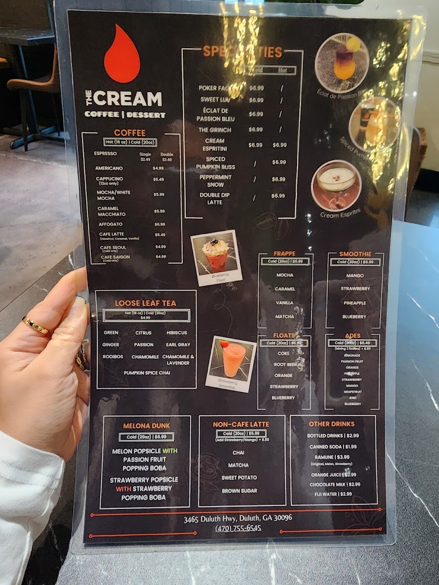 Menu The Cream-6