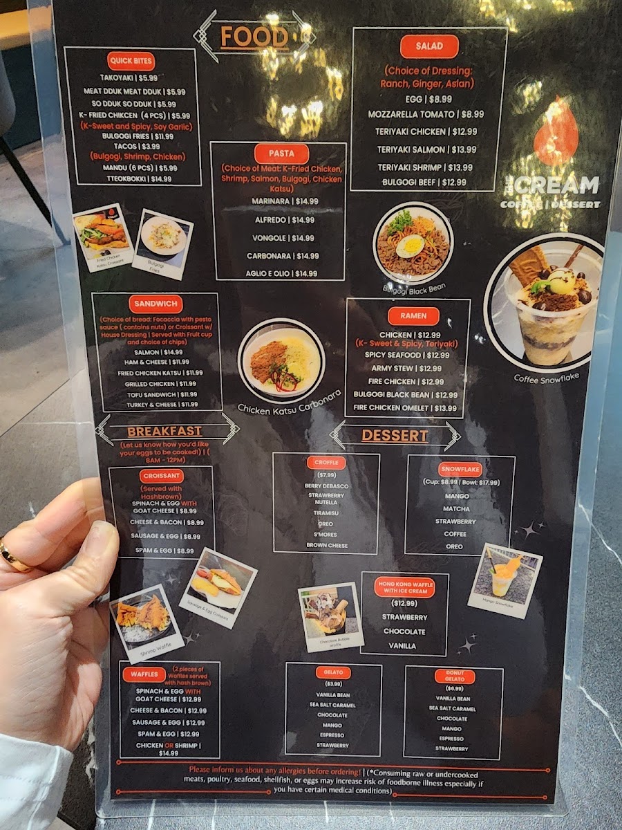 Menu The Cream-7