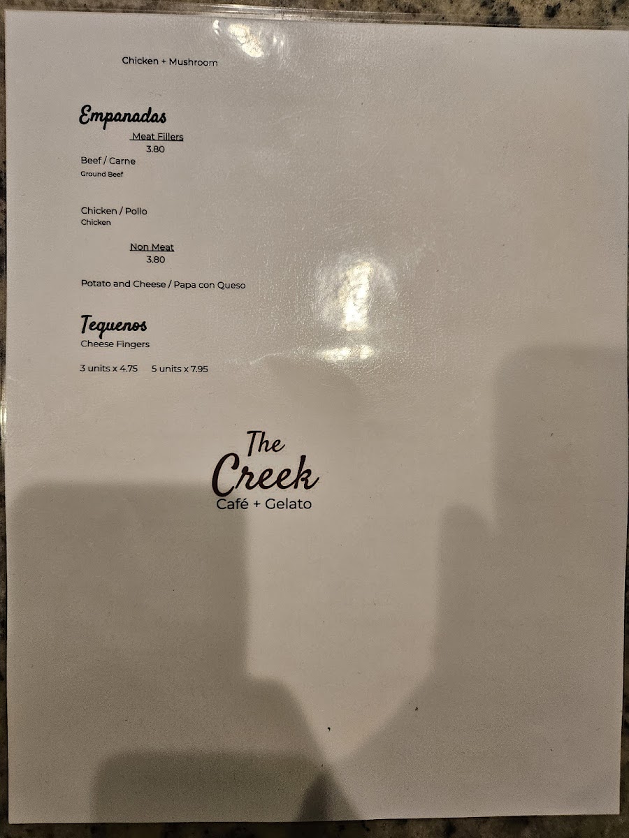 Menu The Creek Café + Gelato-9