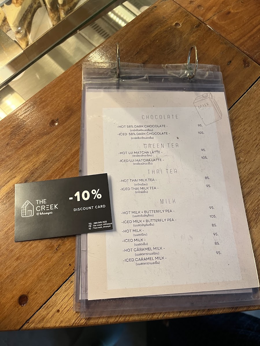 Menu The Creek @ Khao Yai-5