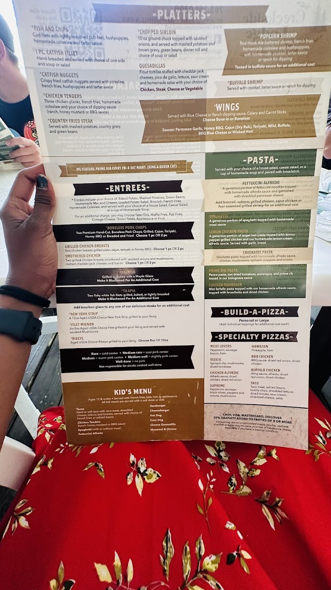Menu The Creekside Lodge-10
