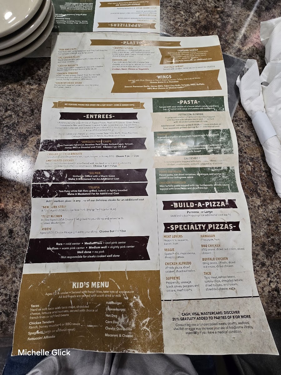 Menu The Creekside Lodge-5