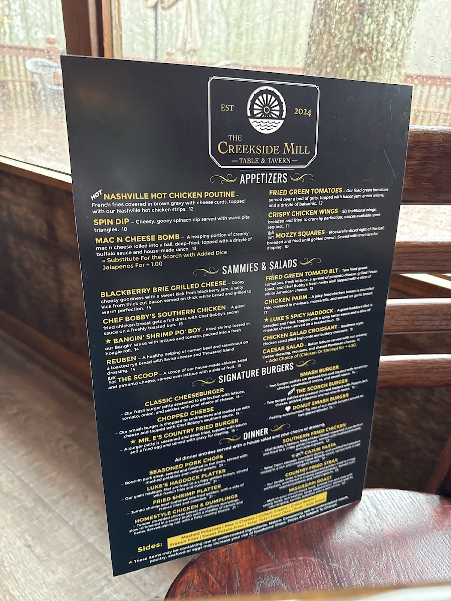 Menu The Creekside Mill-6