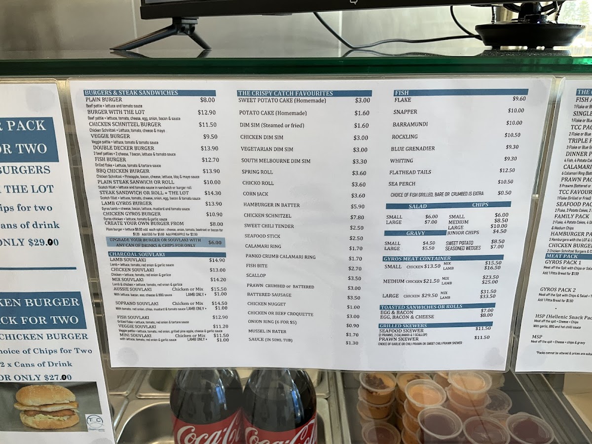 Menu The Crispy Catch Fish & Chips - Ringwood East-10