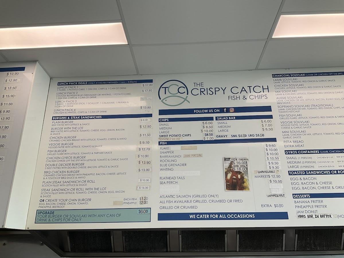 Menu The Crispy Catch Fish & Chips - Ringwood East-9