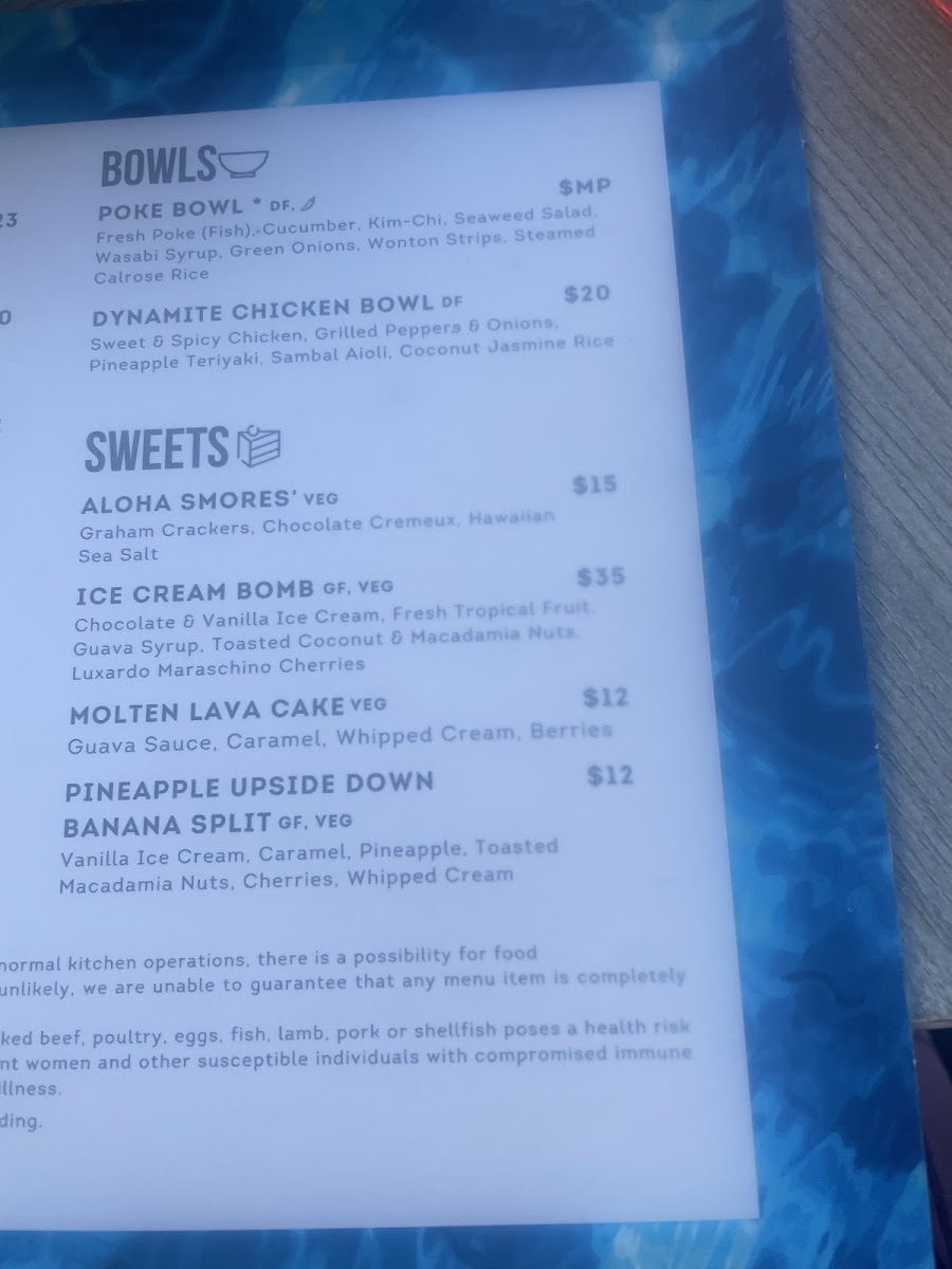 Menu The Crooked Surf-9