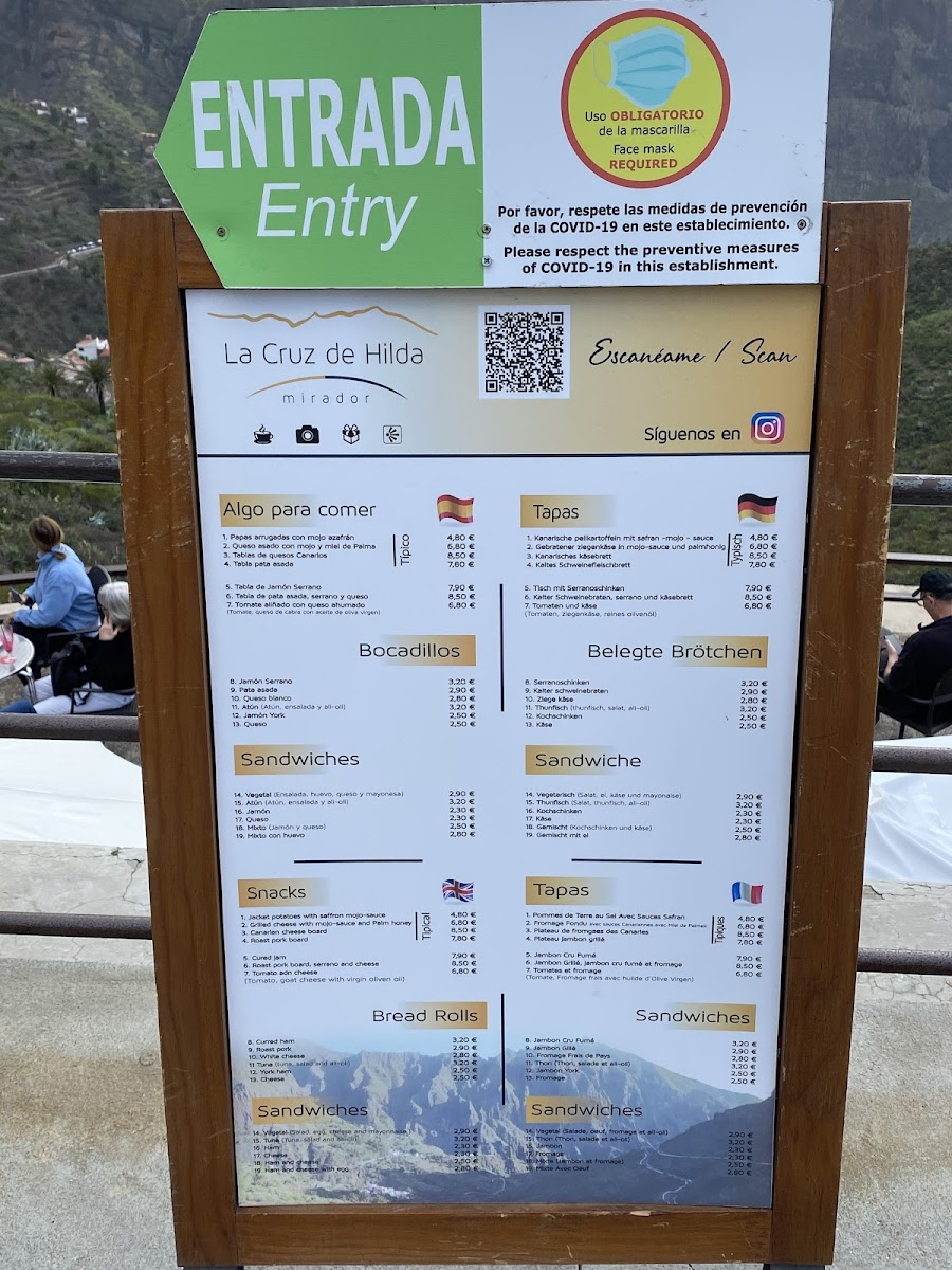 Menu The Cross Of Hilda Lookout-3