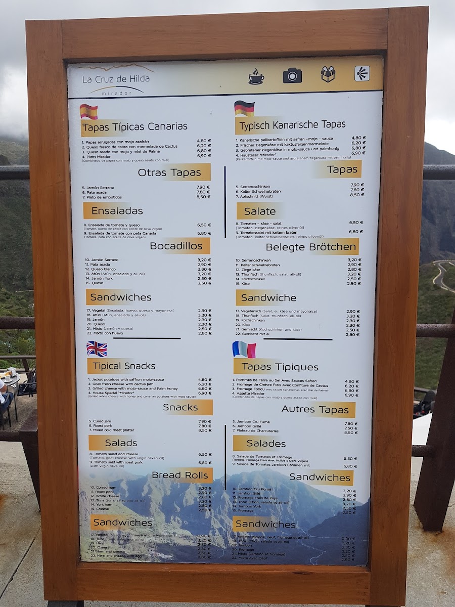 Menu The Cross Of Hilda Lookout-8