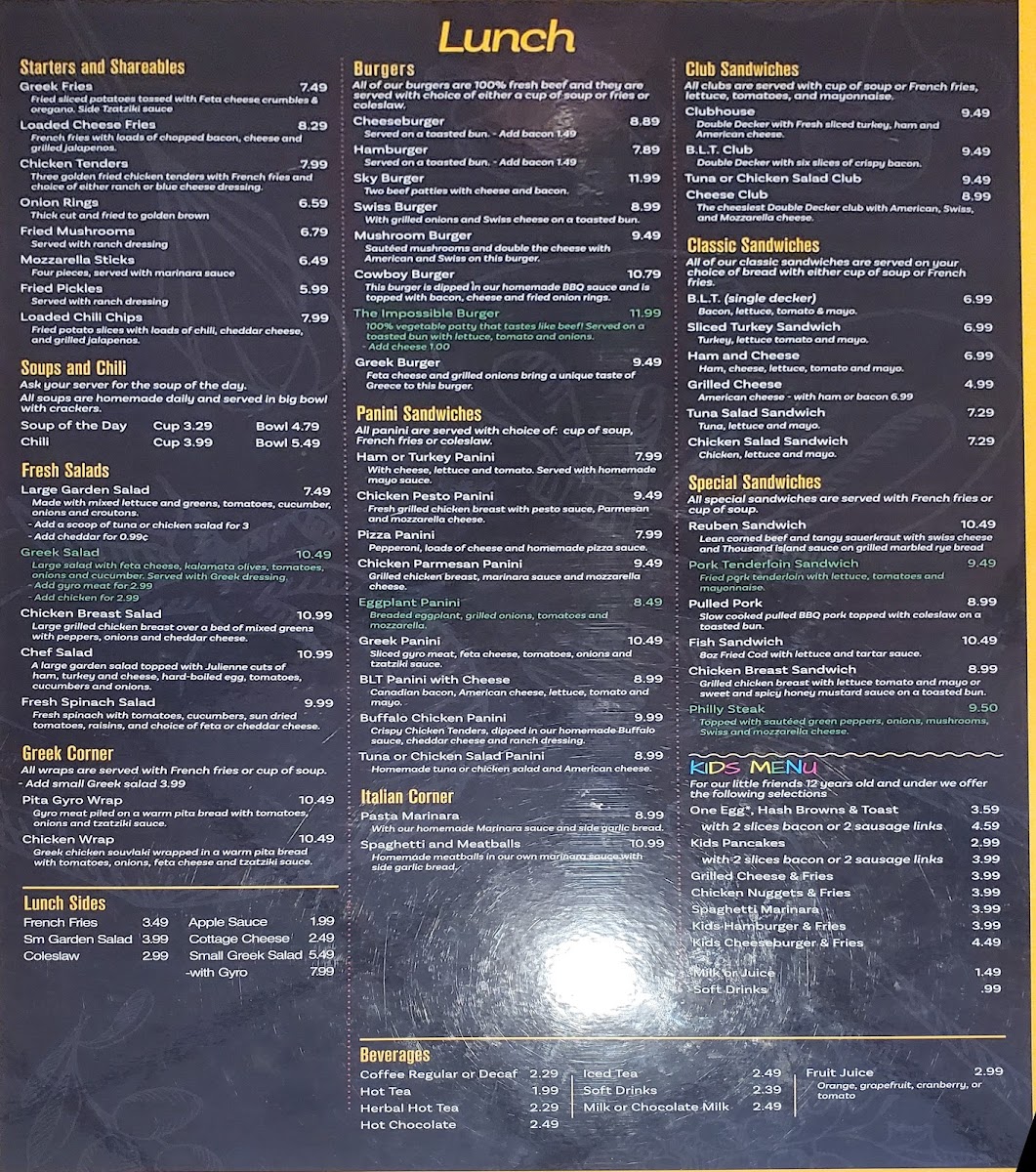 Menu The Crossings Restaurant-2