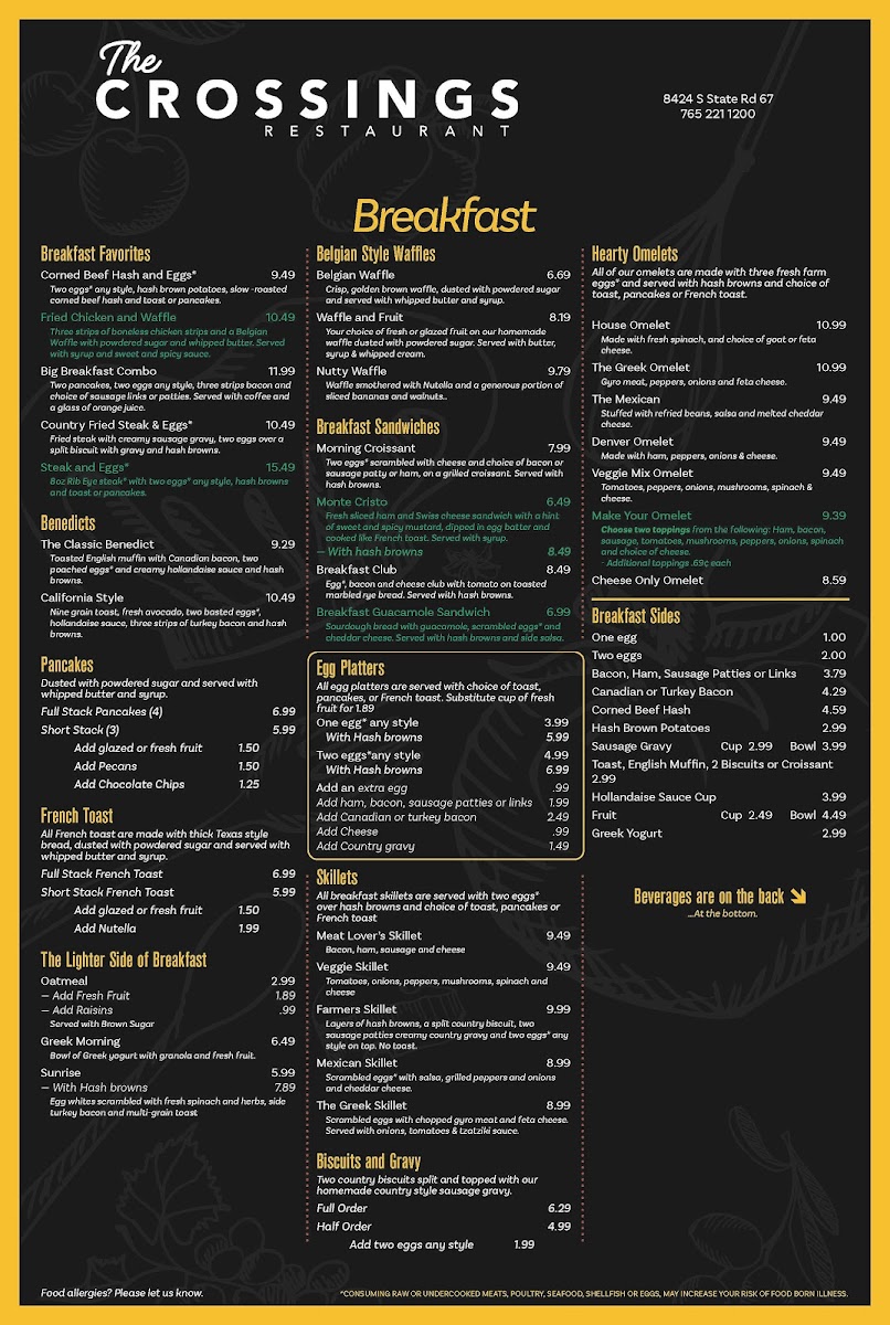 Menu The Crossings Restaurant-3