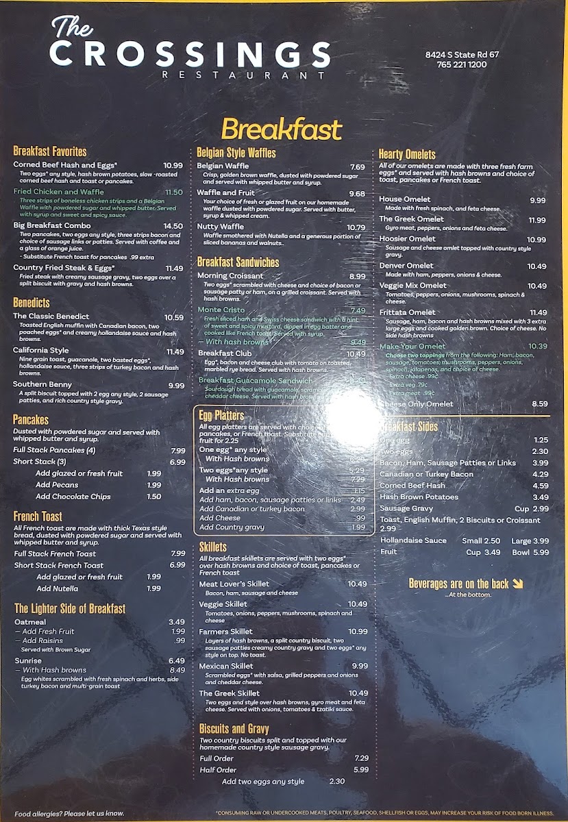 Menu The Crossings Restaurant-4