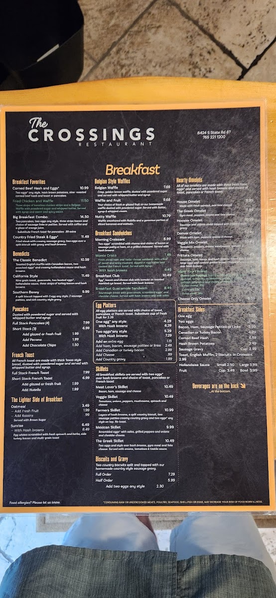 Menu The Crossings Restaurant-6