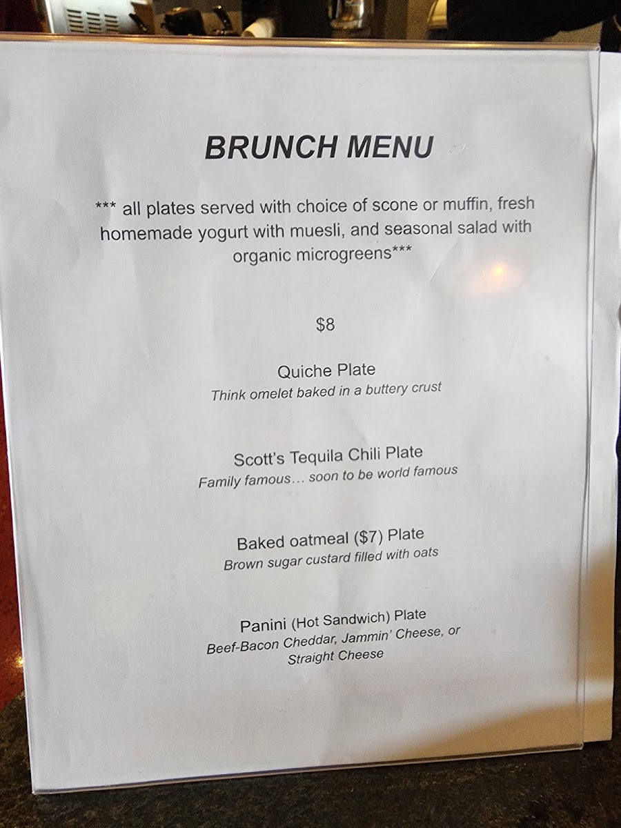 Menu The Cup And The Scone-1