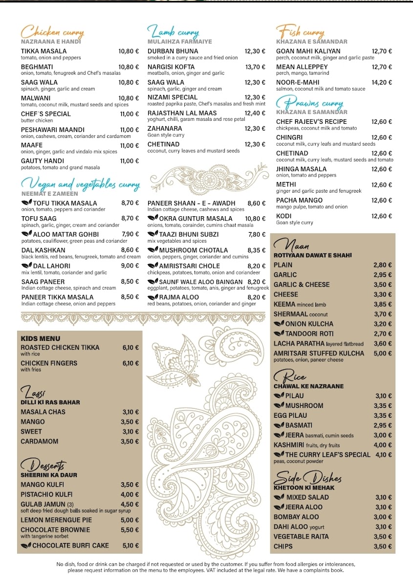 Menu The Curry Leaf-2