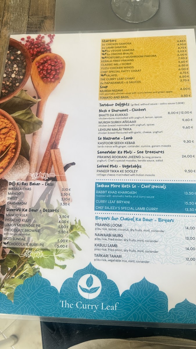 Menu The Curry Leaf-8