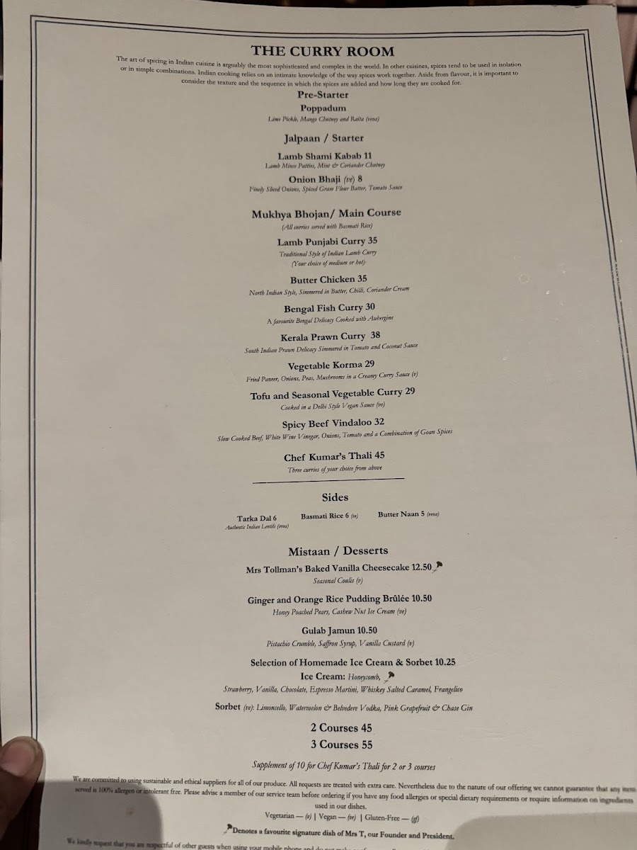 Menu The Curry Room-10