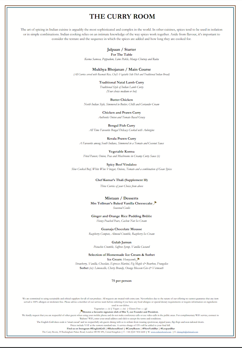 Menu The Curry Room-5